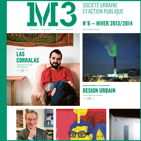 Extrait de la couverture de la revue "M3 Société urbaine et action publique - N°6"